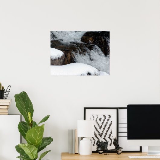 Winter Waterfall Poster (Heimbüro)