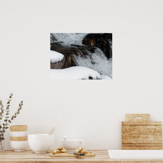 Winter Waterfall Poster (Küche)