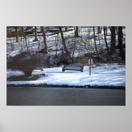 Winter Waterscape Foto Poster