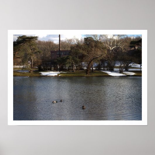 Winter Waterscape Poster (Vorne)