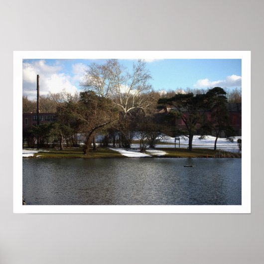 Winter Waterscape Poster (Vorne)