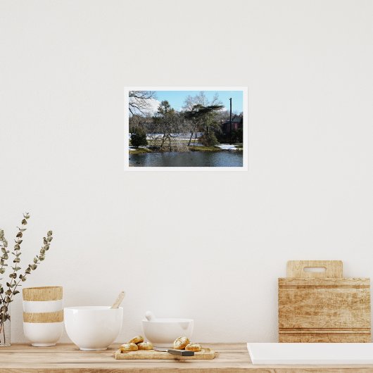 Winter Waterscape Poster (Küche)
