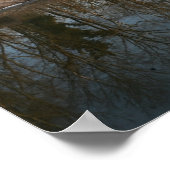 Winter Waterscape Reflection Poster (Ecke)