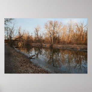 Winter Waterscape Reflection Poster