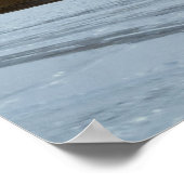 Winter Waterscape Sunset Poster (Ecke)