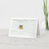 Winter Weasel - Weihnachtskarte Karte (Vorderseite)