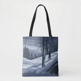 Winter Weather Shopping Errand Tote Bag Tasche