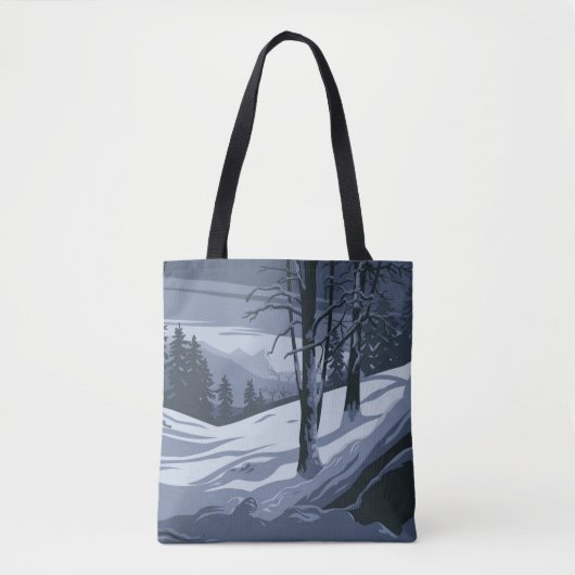 Winter Weather Shopping Errand Tote Bag Tasche (Vorderseite)