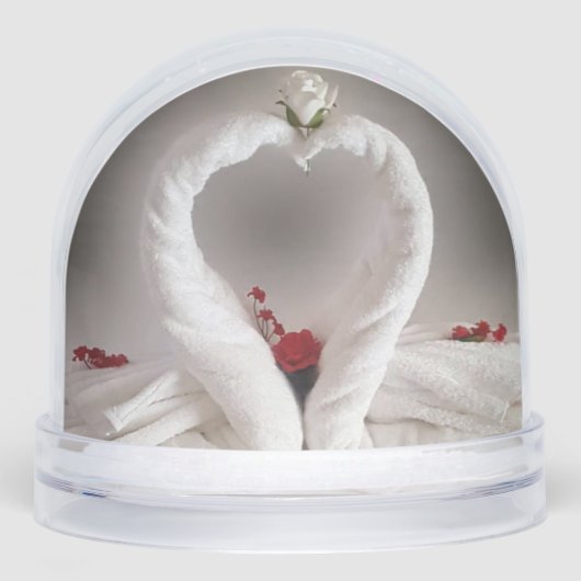 Winter Wedding Anniversary Gift  Schneekugeln (Vorderseite)