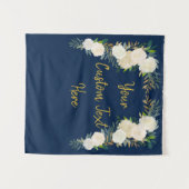 Winter Wedding Back Drop Greenerity Foto Booth Nav Wandteppich (Vorderseite (Horizontal))