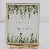 Winter Wedding Bad Basket Zeichen Poster