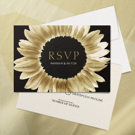 Winter Wedding Black Gold Sonnenblume
