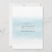 Winter Wedding Brautparty Lake Trees Snow Einladung (Rückseite)