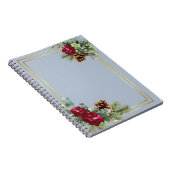 Winter Wedding Burgundy Rose Eukalyptus Notizblock (Rechte Seite)