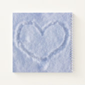 Winter Wedding Custom Foto Gästebuch Notizblock (Rückseite)