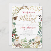 Winter Wedding, das ist die Jahreszeit verheiratet Einladung (Vorderseite)