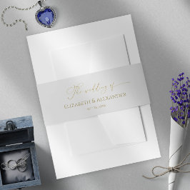 Winter Wedding Einladung Bly Band Gilded