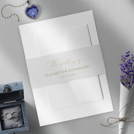 Winter Wedding Einladung Bly Band Gilded