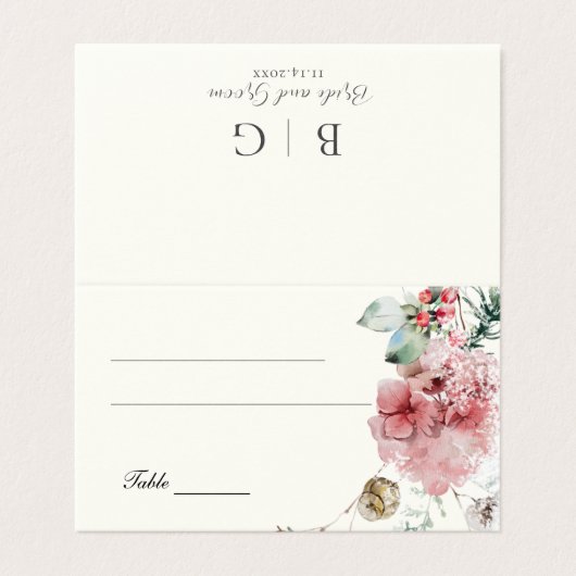 Winter Wedding Floral (Außenseite Aufgefaltet)