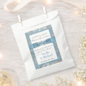 Winter Wedding Fvor Bag | Winter Wonderland Blue Geschenktütchen (Ausgeschnitten)