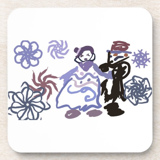 Winter wedding getränkeuntersetzer (Vorderseite)