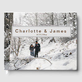 Winter Wedding Guest Book Gästebuch