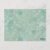 Winter Wedding Holly Berry Details Postkarte (Rückseite)