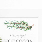 Winter Wedding Hot Chocolate Bar Sign Poster