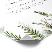 Winter Wedding Ladys Badezimmer Basket-Zeichen Poster (Ecke)