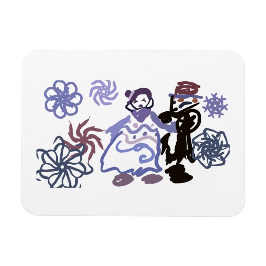 Winter wedding magnet (Horizontal)