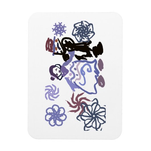 Winter wedding  magnet (Vertikal)