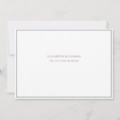 Winter Wedding Pine Cones Pine Needles Save The Date (Rückseite)