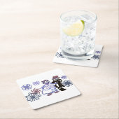 Winter wedding rechteckiger pappuntersetzer (Vor Ort)