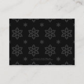 Winter Wedding Registry Card in B&W auf Cream Begleitkarte (Rückseite)