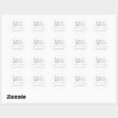 Winter Wedding Stickers Vielen Dank (Blatt)