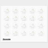 Winter Wedding Stickers Vielen Dank (Blatt)
