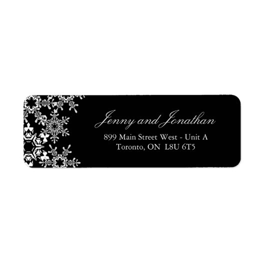 Winter Wedding UAWG Address Labels (Vorne)