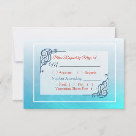 Winter Wedding Wedding RSVP Karte