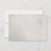 Winter Wedding White Rose UAWG mit Essensmöglichke RSVP Karte (Rückseite)