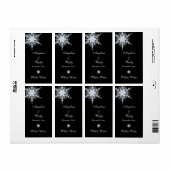 Winter Wedding Wine Label (Vorne)