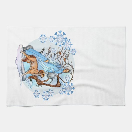Winter-Weg Handtuch (Horizontal)
