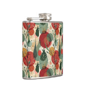 Winter / Weihnachten Abstrakte Kunst Flachmann (Rechts)