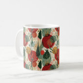 Winter / Weihnachten Abstrakte Kunst Kaffeetasse (Vorderseite Links)