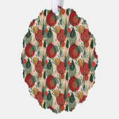 Winter / Weihnachten Abstrakte Kunst Ornament Karte (Links)