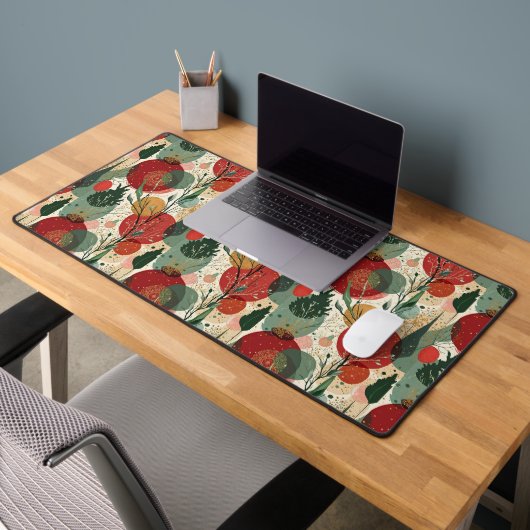 Winter / Weihnachten Abstrakte Kunst Schreibtischunterlage (Büro 2)