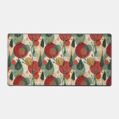 Winter / Weihnachten Abstrakte Kunst Schreibtischunterlage (Vorderseite)