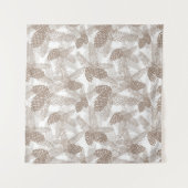 Winter Weihnachten abstrakter Pinienbaum Wandteppich (Vorderseite)