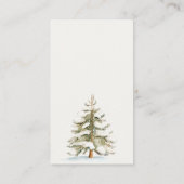 Winter Weihnachten Blue Boy Display Baby Dusche Begleitkarte (Rückseite)