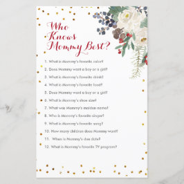 Winter Weihnachten Blumen, die Mommy Best Game ken