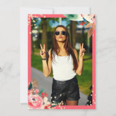 Winter Weihnachten Blumenkohl Foto Süß 16 Einladung (Rückseite)